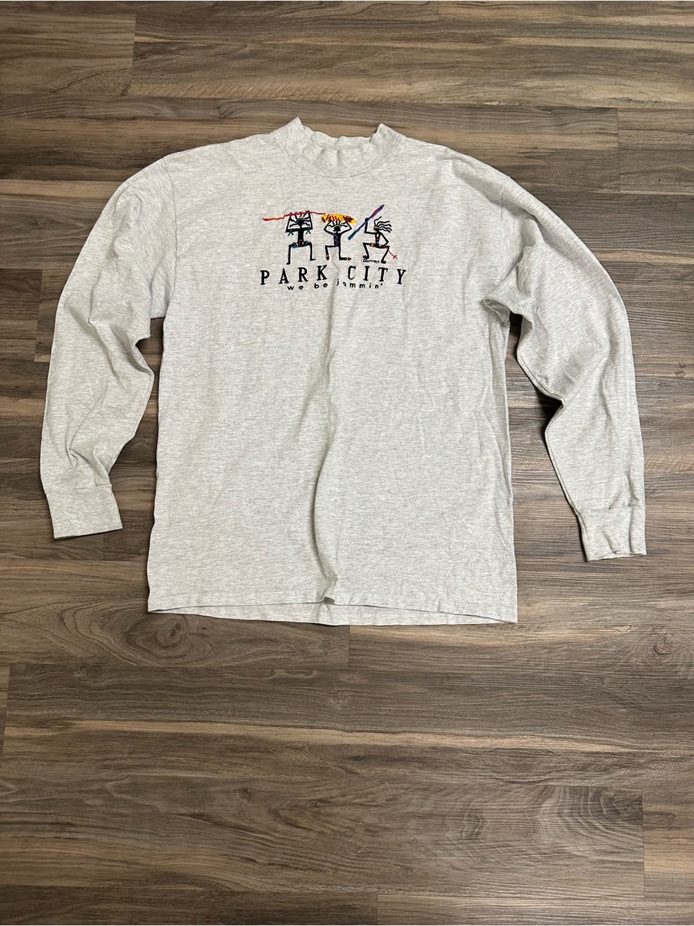 Vintage 90’s Y2K Park City We Be Jammin’ Long Sleeve Shirt H.L.Miller Tag